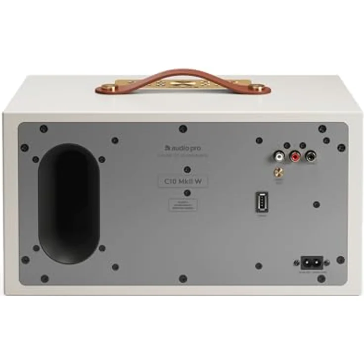 Audio Pro C10 MKII W Classic, Bluetooth-Lautsprecher mit WiFi Multiroom, 2 x 20 + 40 W Leistung, Subwoofer Pre-Out, Streaming über Google Cast und AirPlay 2 – Bild 3