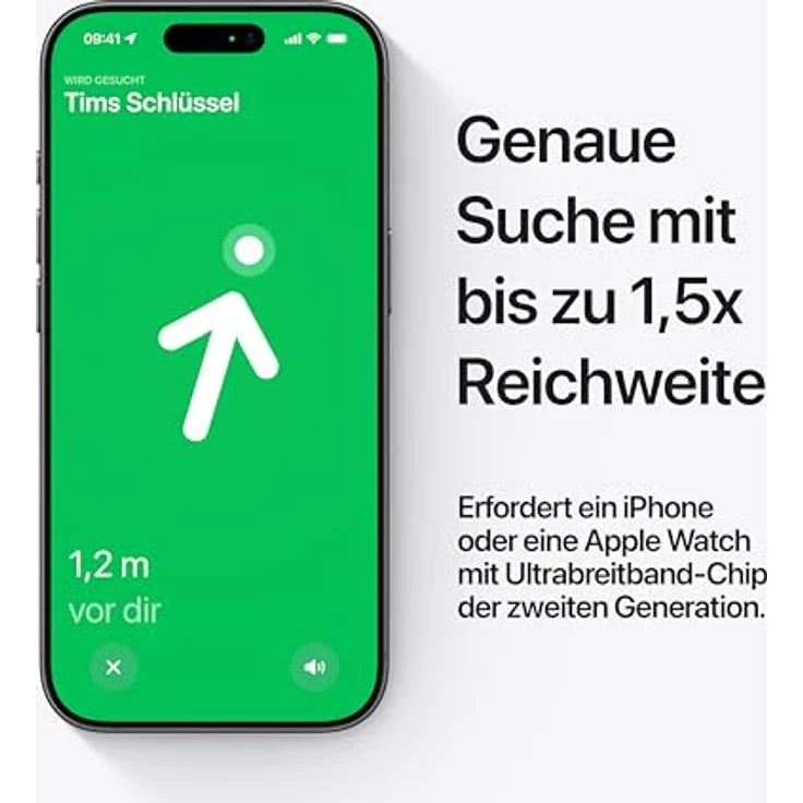 Apple AirTag 2. Gen., 4er Pack – Präzises Ortungssystem mit lauterem Signalton, langer Batterielaufzeit & „Wo ist?“ App – Bild 4