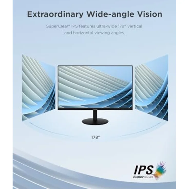 ViewSonic VG2708-4K Ergonomischer 27 Zoll 4K UHD-Monitor mit HDR 10, Dual-HDMI und DisplayPort - SuperClear IPS-Panel, schwarz – Bild 3