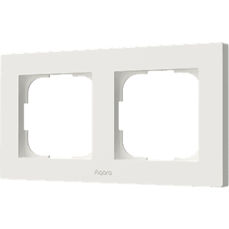 AQARA FE-X01D H2 EU (2-GANG), Rahmen für Schalter, kompatibel mit Aqara H2-Serie