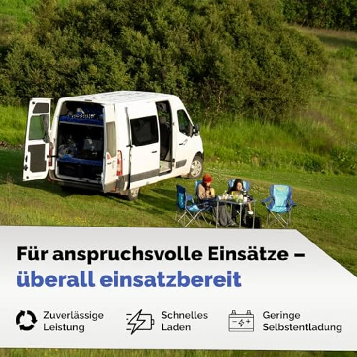 Electronicx Caravan Edition V2 AGM Batterie 110Ah 12V, wartungsfreie Versorgungsbatterie für Wohnmobile & Boote, hohe Zyklenfestigkeit – Bild 3