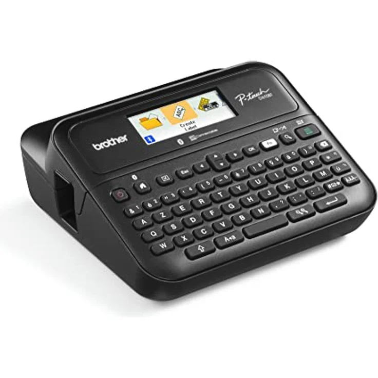 Brother PT-D610BT, Etikettendrucker mit Bluetooth 5.0, hochauflösendem Druck und automatischem Schneidegerät, Schwarz – Bild 2