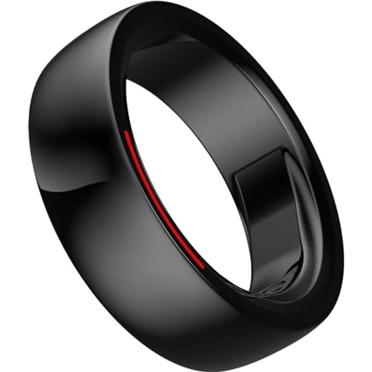 Newgen Medicals Smarter Ring: Fitness- & Schlaftracker-Ring mit Herzfrequenz- & SpO2-Anzeige, Gr. 65 (Fingerringe Herren, Fitness Tracker Ring, Armbanduhren) - Schwarz – Bild 9