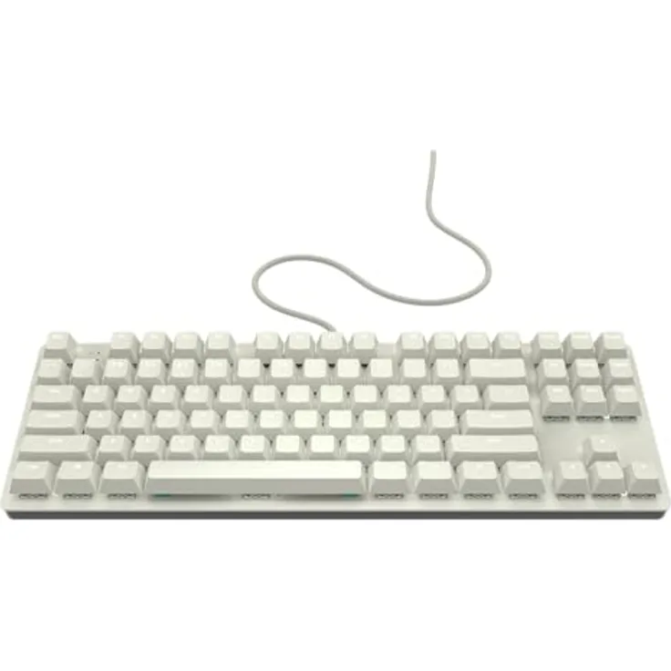 Nubi NK87 ANSI US – Mechanische Gaming-Tastatur, Weiß, 87 Tasten, G3MS Sapphire v2 Schalter, Hot-Swappable, LED-Hintergrundbeleuchtung mit 17 Modi