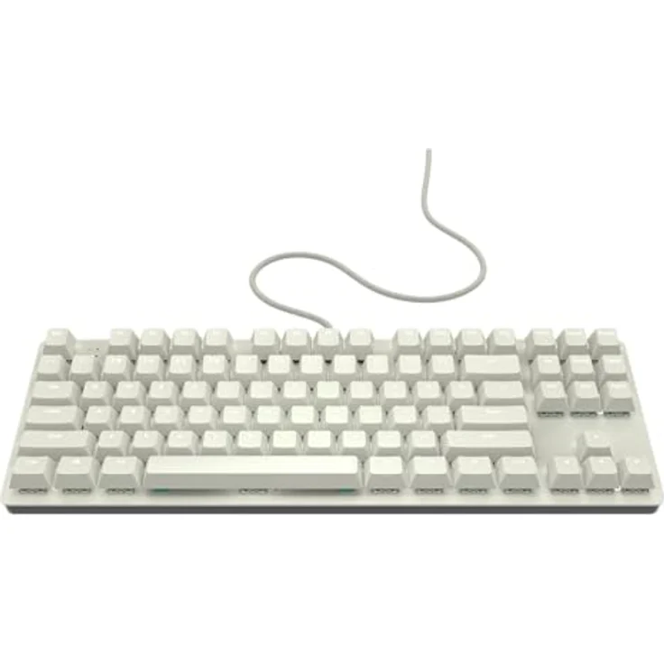 Nubi NK87 ANSI US – Mechanische Gaming-Tastatur, Weiß, 87 Tasten, G3MS Sapphire v2 Schalter, Hot-Swappable, LED-Hintergrundbeleuchtung mit 17 Modi – Bild 1