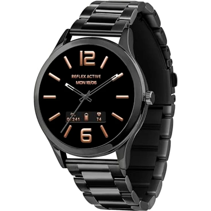 Reflex Active Series 31 Amoled Smart Calling Watch mit Edelstahl-Armband, Blutsauerstoff & Herzfrequenzüberwachung - Kompatibel mit Android IOS – Bild 1