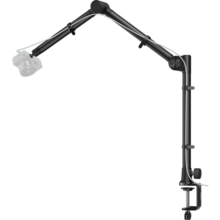 SmallRig Desk Overhead Photography / Live Streaming Bracket 4324, Metall, 3-teiliger Auslegerarm, schwarz, für Kameras und Smartphones, 2 kg Tragkraft