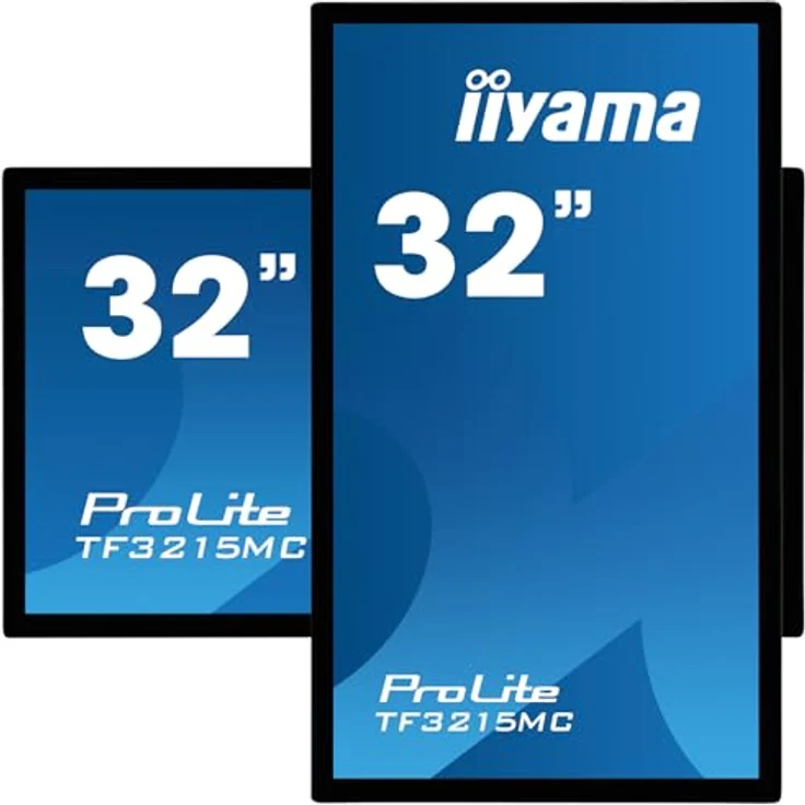iiyama Prolite TF3215MC-B2 80cm 31,5" VA LED-Monitor Full-HD Open Frame 30 Punkt Multitouch kapazitiv VGA HDMI DisplayPort 24/7 IP65 IK-7 7H Touch-durch-Glas schwarz – Bild 5