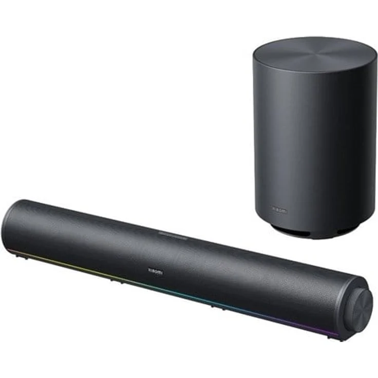 Xiaomi Desktop Speaker Pro Set, PC-Lautsprecherset mit kabellosem Subwoofer, RGB-Ambientebeleuchtung und 5 EQ-Szenenmodi, Schwarz