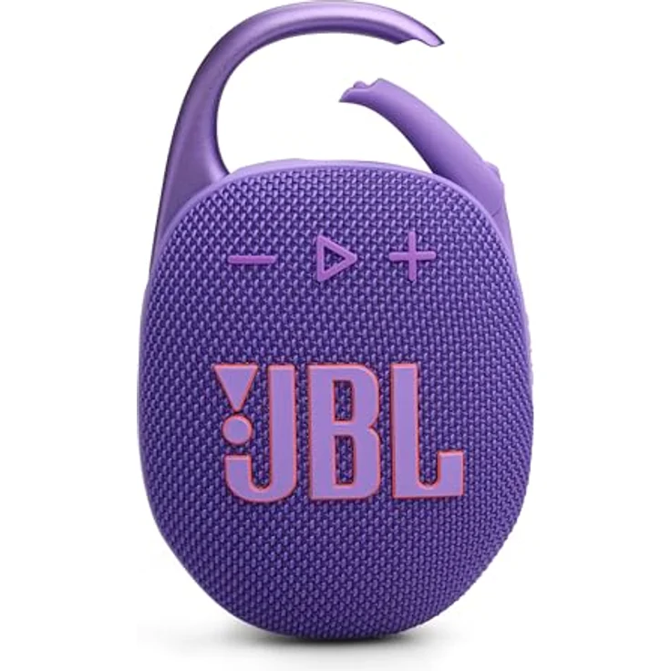 JBL Clip 5 in Purple - Portable Bluetooth Speaker Box Pro Sound, Deep Bass and Playtime Boost Function - Waterproof and Dustproof - 12 Hours Runtime – Bild 1