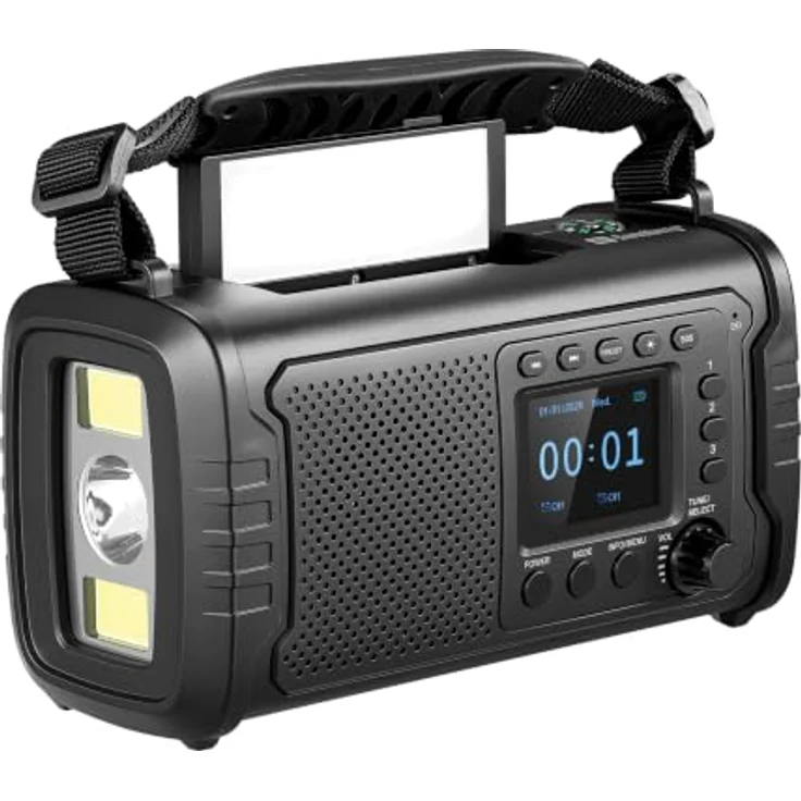 Sandberg Survivor DAB+ Radio All-in-1 20000, DAB+/FM mit Bluetooth 5.3 Lautsprecher und 20000 mAh Powerbank, IP53, Outdoor-tauglich – Bild 2
