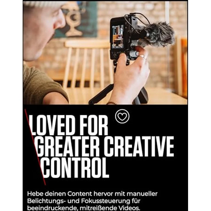 Canon EOS R50 V + RF-S 14-30mm F4-6.3 is STM PZ – Vlog-Kamera, schwarz | 4K-Video, APS-C-Sensor, Bluetooth – Bild 3