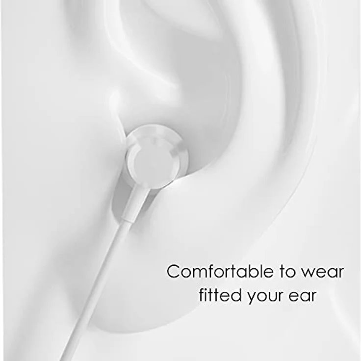 Dudao X10 Pro In-Ear Headset, 3,5 mm Mini Jack, Weiß, mit Fernbedienung und Mikrofon, ergonomisches Design, klarer Sound, 1,2 m Kabel – Bild 2