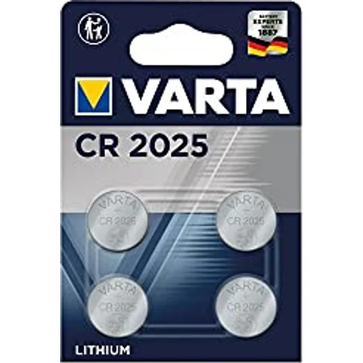 Varta Lithium-Batterie CR2025 x 4 – Bild 1