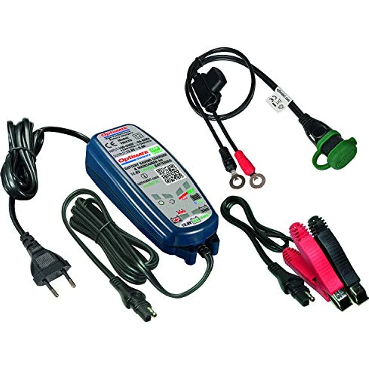 Optimate TM470 Lithium 4S Akku-Ladegerät/Testgerät mit 8-Stufen 0,8 Ampere, 12,8/13,2V, Blau – Bild 2