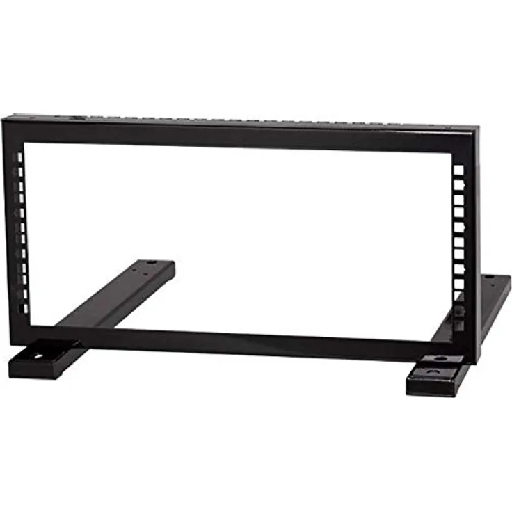 Stalflex Server Netzwerkschrank 4U, Open Frame Rack aus hochbelastbarem Metall, 19 Zoll für Netzwerk- und Servergeräte