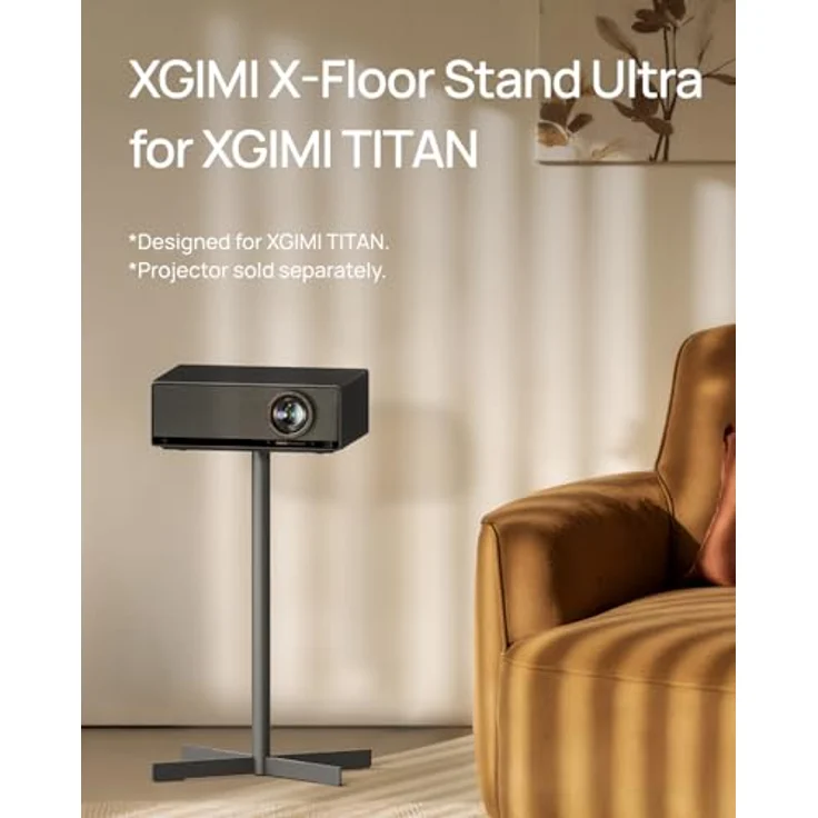 XGIMI X-Bodenständer Ultra, Beamer-Halterung in Metallic-Schwarz mit hoher Traglast bis 15 kg und integriertem Kabelmanagement – Bild 2