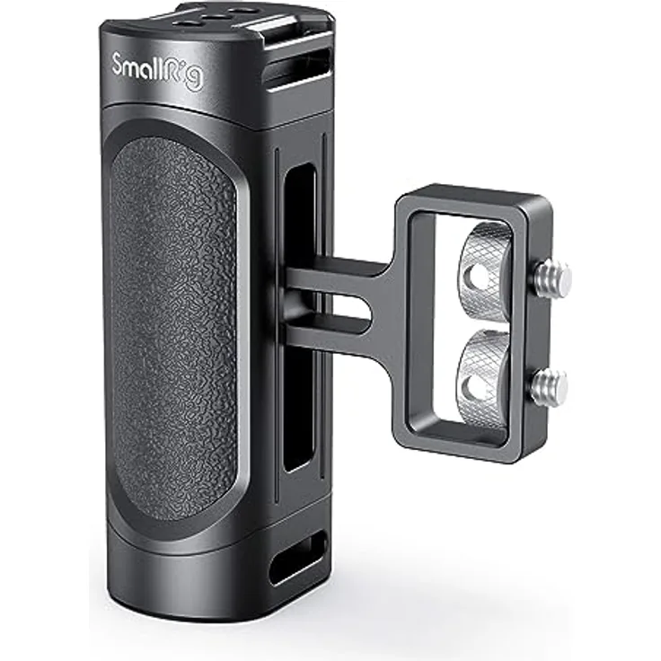 SMALLRIG Mini Seitengriff Side Handle mit doppelter 1/4”-20 Schrauben für DSLR Kamera Cage, Up and Down Adjustable, Links oder rechts montierbar, Maximum Load 3.5kg - 2916