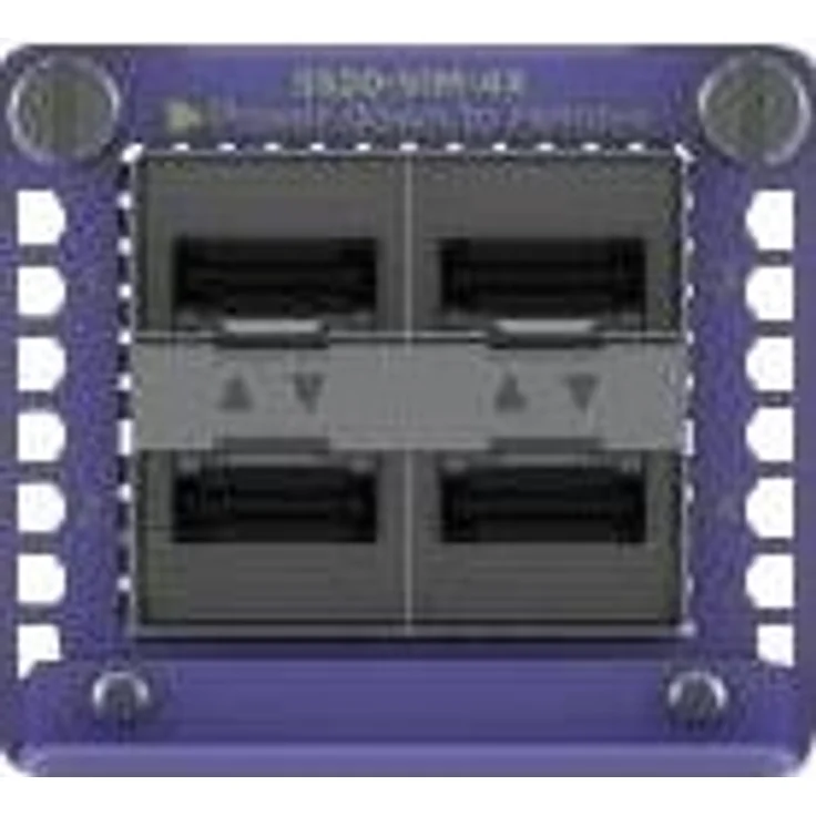 Extreme Networks Accessories 5520 Versatile Interface Module with four 10GbE SFP+ ports, supported on ExtremeSwitching 5520