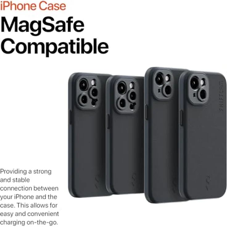 ShiftCam Kameratasche mit integrierter LensUltra-Halterung für Apple iPhone, Rüsten Sie Ihr iPhone auf und beginnen Sie in Sekundenschnelle mit dem Fotografieren, Anthrazit (iPhone 15 Plus) – Bild 4