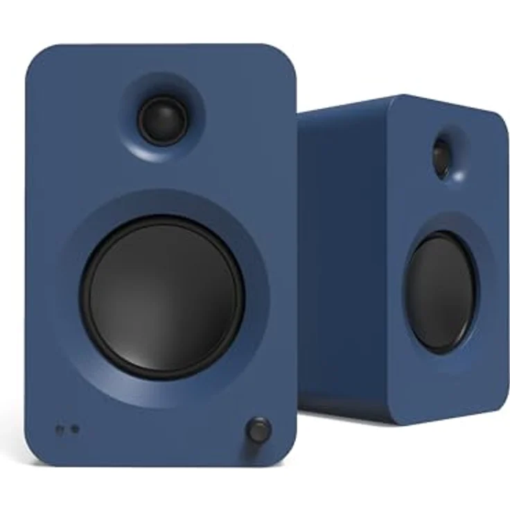 Kanto Ren 200W Powered Speaker System with HDMI ARC Input for TV & Home Theater | USB-C and Bluetooth 5.3 | High/Low Pass Filter | Pair | Matte Blue – Bild 1