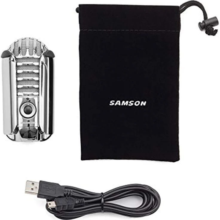 Samson Meteor Mic USB Studio-Podcast Mikrofon silber – Bild 6