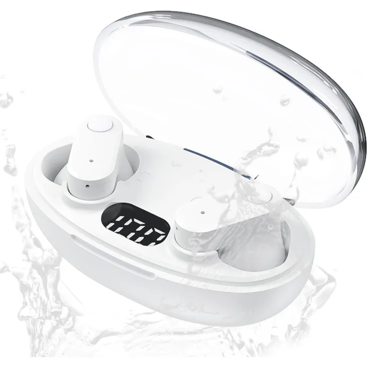 Valdus True Wireless In-Ear Ohrhörer, Kabellose Bluetooth Kopfhörer mit klarer Klangqualität, Bassverstärkung und langer Akkulaufzeit – Weiß