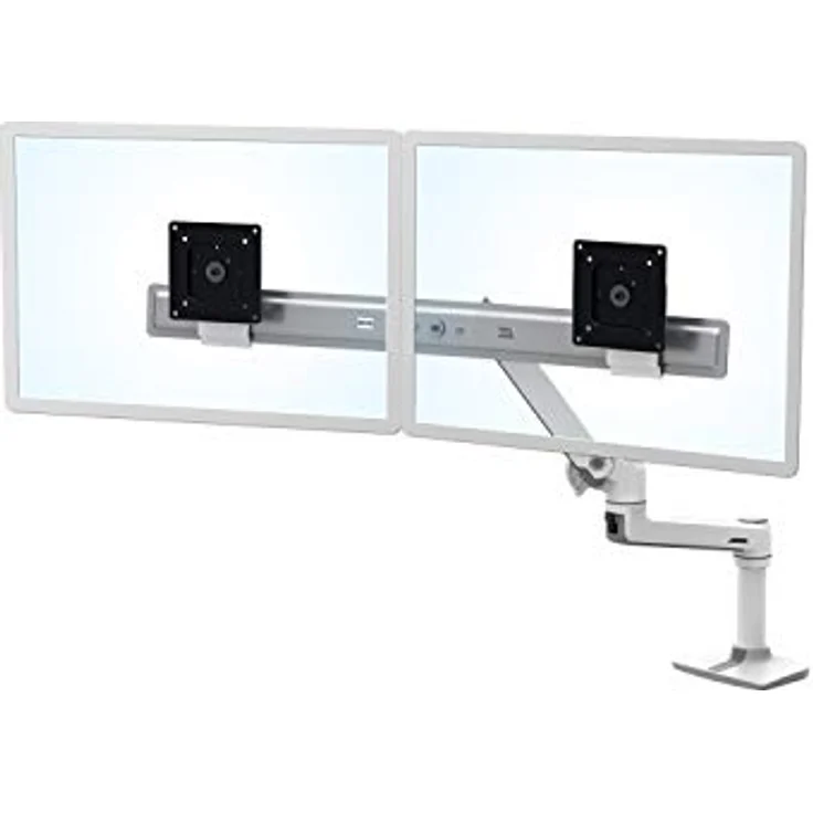 ERGOTRON 45-489-216 LX dual direkt Tischhalterung bis 63,5cm 25Zoll 0,9-5 kg weiß – Bild 2