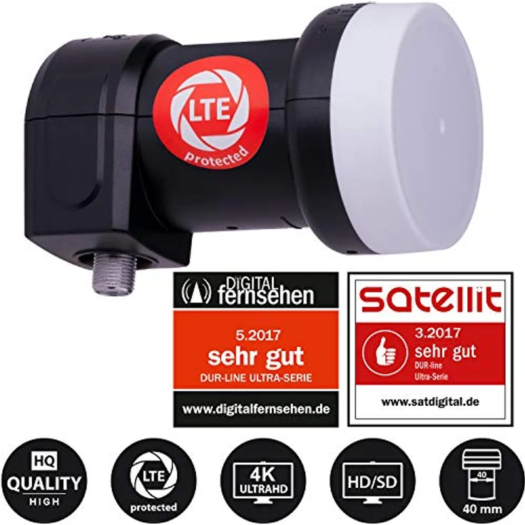 DUR-line Select 75/80cm Komplettanlage ziegelrot + Single LNB – Bild 3
