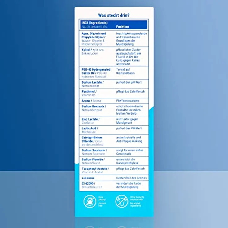 One Drop Only 500 ml Protect + Care Mundspülung antibakteriell ohne Alkohol - 7-facher Schutz gegen Mundgeruch – Bild 2