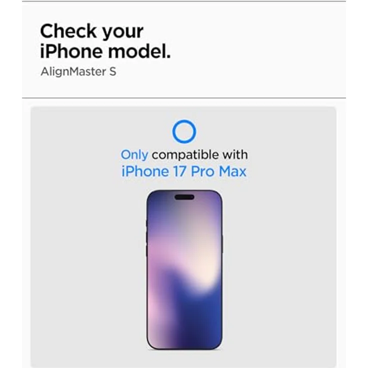 Spigen AlignMaster S Panzerglas Schutzfolie für iPhone 17 Pro Max, automatisches Ausrichtungs-Installationsset, ultrascharfe Klarheit, hoher Kratzschutz – Bild 2