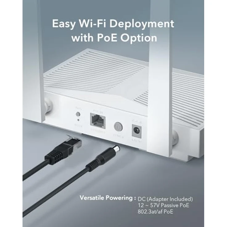 Cudy AC1200 Gigabit Wireless Access Point AP1300D, Dualband mit MU-MIMO, Mesh Support, Beamforming, PoE/DC Powered – Bild 5