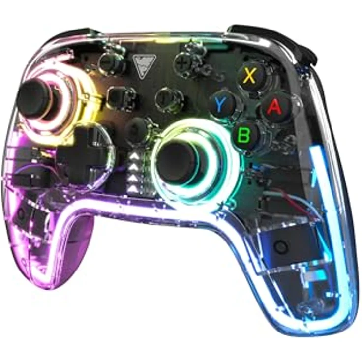 DRAGON SHOCK DragonShock ORION GLOW Gaming Controller, Glow RGB für Nintendo Switch, Switch Lite, OLED, kabellose Bluetooth-Konnektivität, integrierte Doppelmotoren – Bild 4