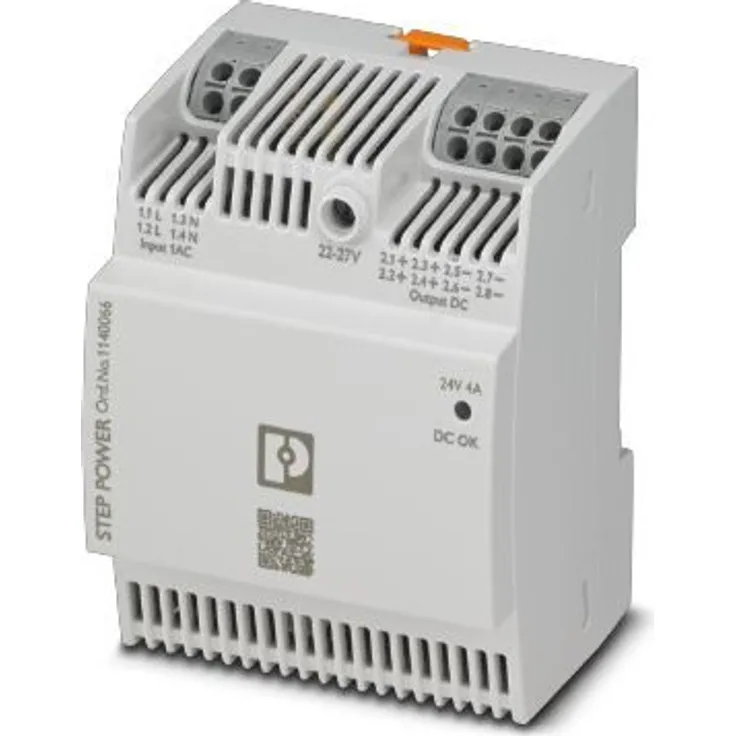 Phoenix Contact STEP3-PS/1AC/24DC/4/PT Netzteil 96 W, kompakt, weiß, für smarte Gebäudeautomation, Push-in-Anschlusstechnik