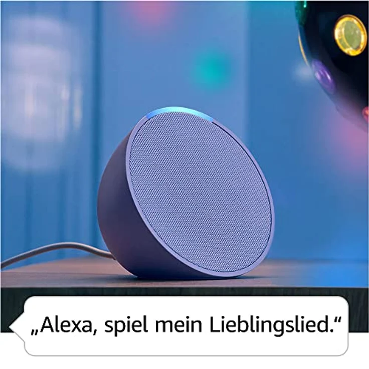 Amazon Echo Pop | Kompakter und smarter WLAN- und Bluetooth-Lautsprecher mit vollem Klang und Alexa | Anthrazit – Bild 2