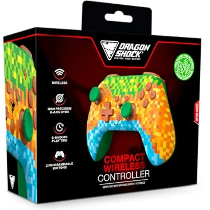 DRAGON SHOCK PopTop Wireless Controller Cubes, Bluetooth Gamepad für Nintendo Switch mit Turbo-Funktion und Vibrationsanpassung – Bild 2