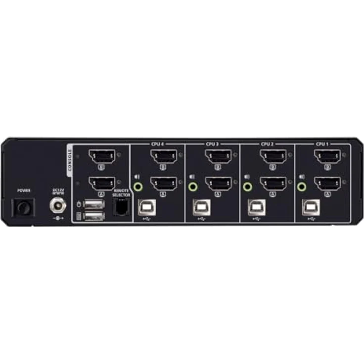 ATEN CS1144DPH4 4-Port USB KVM-Switch für Dual-Bildschirme, 5K Videoqualität, Manipulationssichere Etiketten – Bild 2