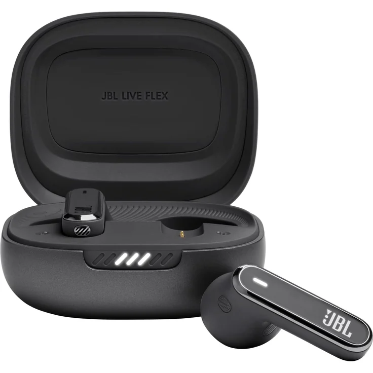 JBL Live Flex – In-Ear-Bluetooth-Kopfhörer mit 40 Stunden Akkulaufzeit – Geräuschunterdrückung und wasserdicht – Schwarz – Bild 1