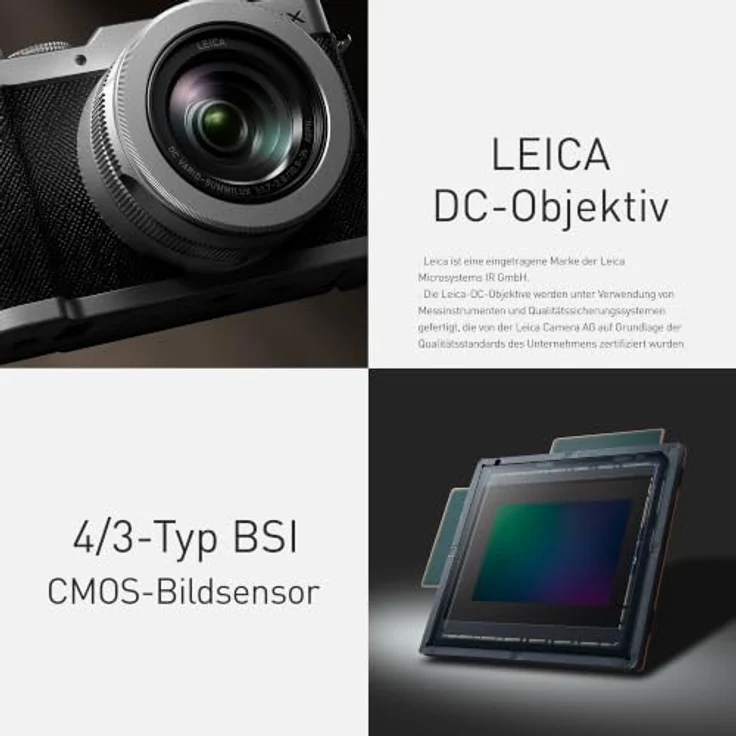 Panasonic Lumix L10, Kompaktkamera mit 20.4 MP CMOS-Sensor, 4K Videoaufnahme, silber – Bild 6