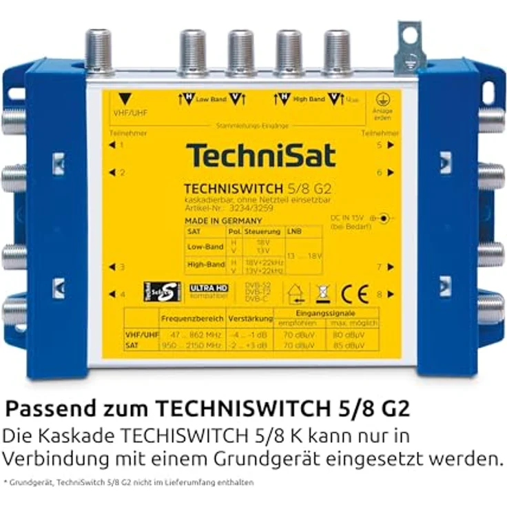 TechniSat TechniSwitch 5-8 K Multischalter Kaskade – Bild 4