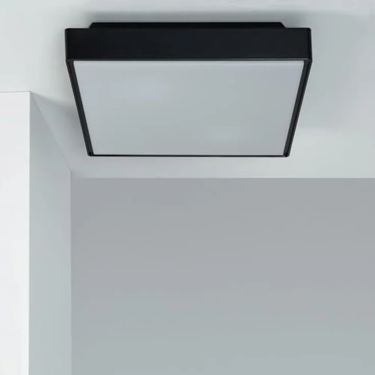 LEDKIA LIGHTING Leuchte Eckig für Aussen Julius IP65 Schwarz, Smarte Deckenbeleuchtung mit IP65 Schutz – Bild 2