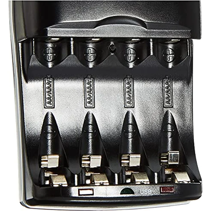 AmazonBasics Batterieladegerät für Ni-MH AA - AAA Akkus und USB Geräte – Bild 4
