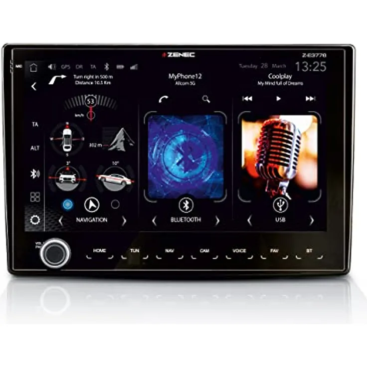 ZENEC Z-E3776, Multimediasystem für FIAT Ducato mit 9" Touchscreen, Wireless Android Auto/Apple CarPlay, DAB+, USB, erweiterbar zum Wohnmobil Navi