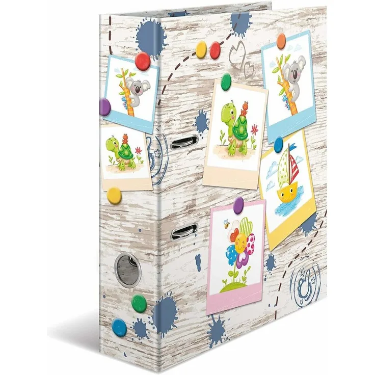 HERMA Aktenordner Ordner A4 70mm Motiv Sandkastenfreunde, Kindergarten-Sortiment, niedliches Design, DIN A4-Format