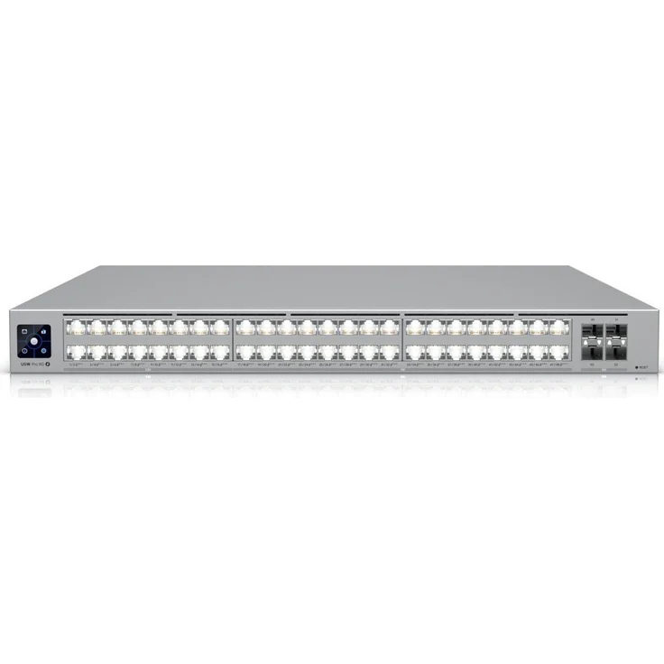Ubiquiti UniFi Switch Pro 48, 48-port Layer 3-Netzwerk Switch mit 4 SFP28-Ports, PoE bis 1080 W, Silber – Bild 1