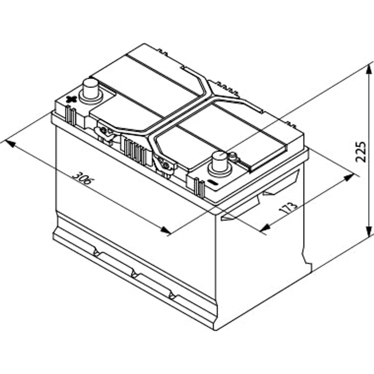 Bosch S4 Auto-Batterie, 95 Ah, 12 V, 830 A, Polklemme 1, blau und weiß – Bild 3