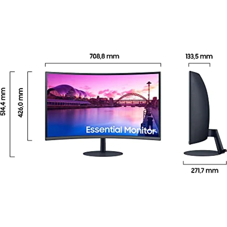 Samsung Curved S39C Essential Monitor S32C390EAU, 32 Zoll, Full HD, Schwarz – Bild 2