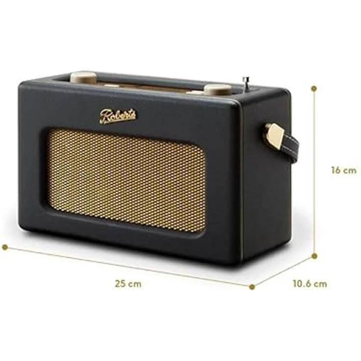 Roberts Revival iStream 3L Dab+/FM/Bluetooth/WiFi Tragbares Radio, Schwarz – Bild 5