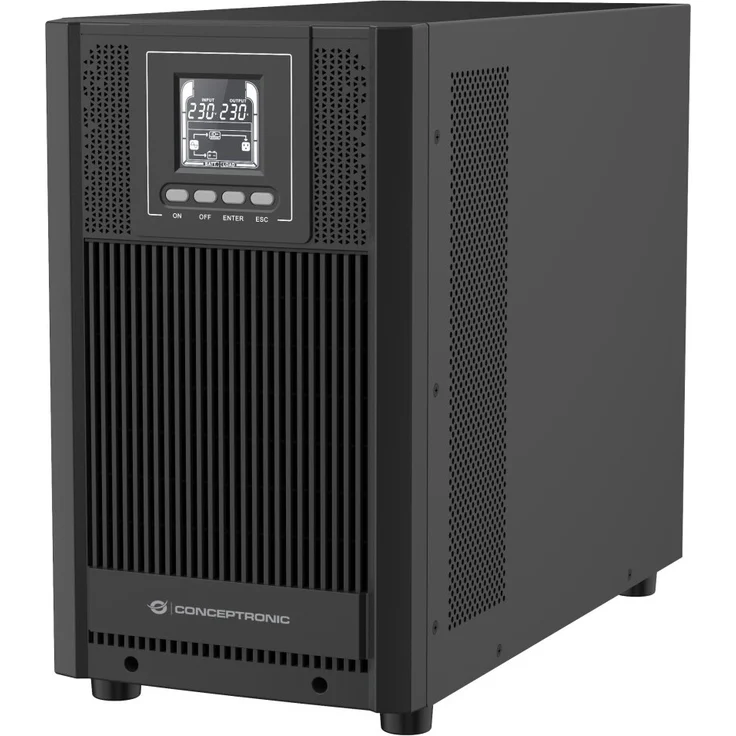 Conceptronic ZEUS USV 3000VA 2700W Online UPS, ECO-Modus, HID-USB-Kommunikation, IEC EPO Port