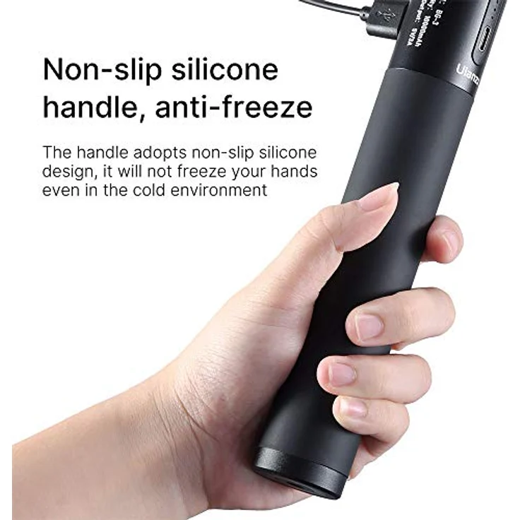 Ulanzi BG-3 PowerBank Grip 10.000 mAh mit Stativ, Schwarz – Bild 3